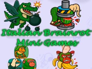 Žaidimas Italijos „Brainrot“ mini žaidimai  internete