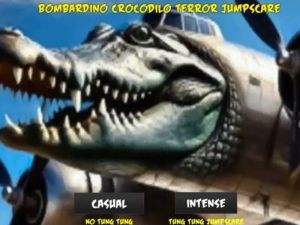 Žaidimas Bombardino Crocodilo: teroro šuoliai internete