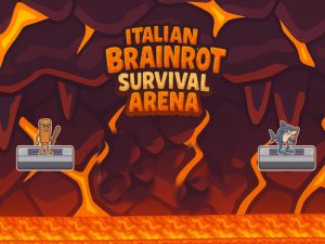 Žaidimas Italijos „Brainrot“ išgyvenimo arena internete
