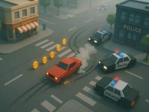 Žaidimas Ponas Drifteris: automobilio persekiojimo treniruoklis internete