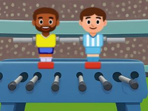 Žaidimas „Kick Pong“ stalo futbolas internete