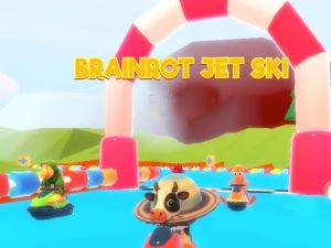 Žaidimas „Brainrot Jet“ slidinėjimo lenktynės internete