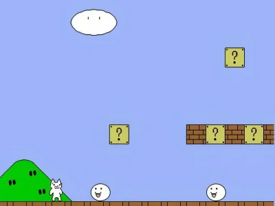 Žaidimas Cat Mario internete