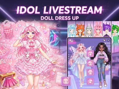 Žaidimas Idol Livestream: Doll Dress Up internete