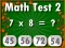 Žaidimas Math Test 2 internete