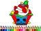 Žaidimas Back To School: Cake Coloring Book internete