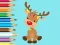 Žaidimas Coloring Book: Cute Christmas Reindeer internete