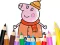 Žaidimas Coloring Book: Mommy Pig Winter internete