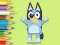 Žaidimas Coloring Book: Happy Bluey internete