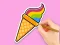 Žaidimas Coloring Book: Rainbow Ice Cream internete