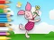 Žaidimas Coloring Book: Piglet Holds Toy Windmill internete