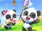 Žaidimas Jigsaw Puzzle: Baby Panda Spring Outing internete