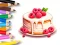 Žaidimas Coloring Book: Berry Cake internete