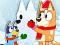Žaidimas Jigsaw Puzzle: Bluey Christmas Snowman internete