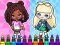 Žaidimas Coloring Book: Aha World Sporty Girl internete
