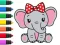 Žaidimas Coloring Book: Elephant internete