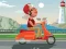 Žaidimas City Scooter Ride Coloring internete