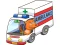 Žaidimas Cartoon Ambulance Puzzle internete