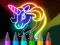 Žaidimas Learn to Draw Glow Cartoon internete