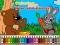 Žaidimas Coloring book: Bear and rabbit internete