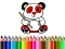 Žaidimas Back To School: Panda Coloring internete