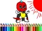 Žaidimas Back To School: Mask Boy Coloring internete