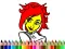 Žaidimas Back To School: Cute Girl Coloring internete