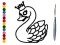 Žaidimas Back To School: Swan Coloring Book internete