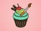 Žaidimas Yummy Cupcake Coloring internete