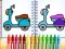 Žaidimas Cute Bike Coloring Book internete