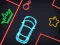 Žaidimas Neon Car Puzzle internete