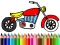 Žaidimas Back To School: Motorbike Coloring internete