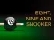 Žaidimas Nine, eight and snooker internete