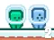 Žaidimas Green and Blue Cuteman 2 internete