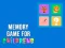 Žaidimas Memory Game for Childrens internete