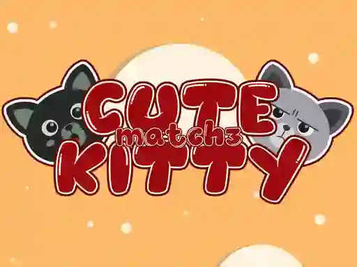 Žaidimas Cute Kitty Match 3 internete
