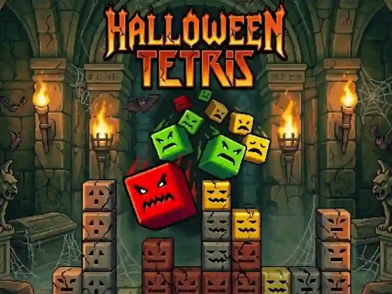 Žaidimas Halloween Tetris internete