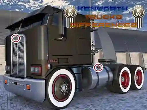 Žaidimas Kenworth Trucks Differences internete