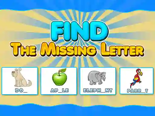 Žaidimas Find The Missing Letter internete