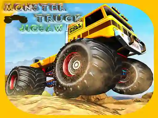 Žaidimas Monster Trucks Jigsaw internete