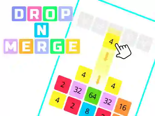 Žaidimas Drop N Merge Blocks internete
