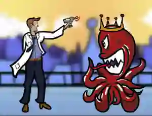 Žaidimas Scientist vs Aliens internete