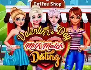Žaidimas Valentines Day Mix Match Dating internete