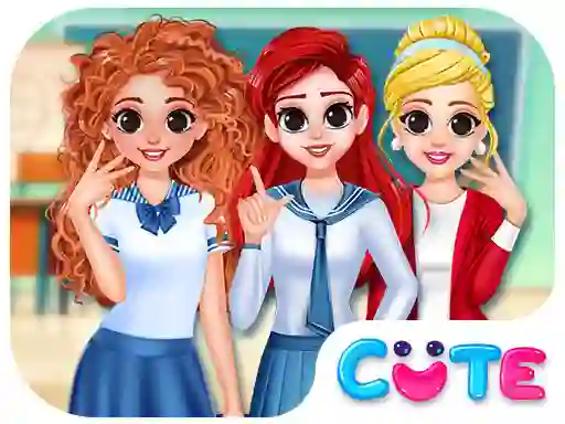 Žaidimas BFF Princess Back To School internete