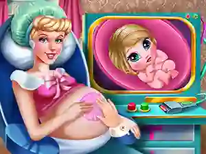 Žaidimas Cinderella Pregnant Check-Up internete