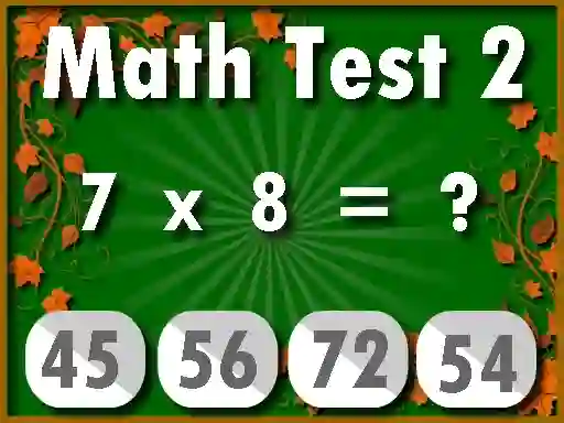 Žaidimas Math Test 2 internete