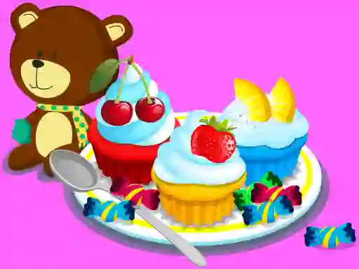 Žaidimas Cooking Colorful Cupcakes internete