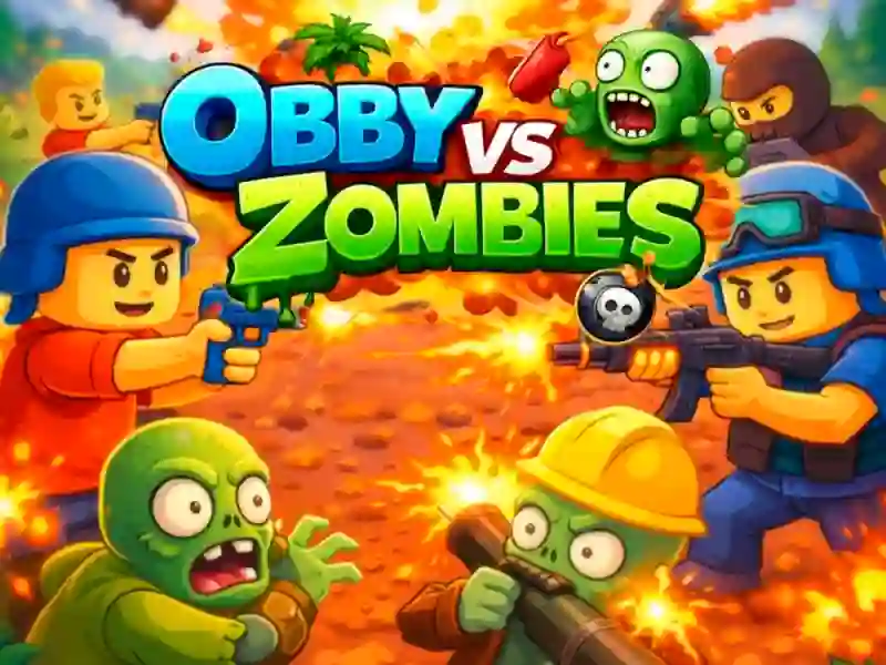 Žaidimas Obby vs Zombies internete