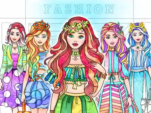 Žaidimas Girl Coloring Dress Up Games internete