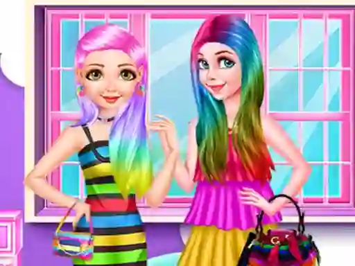 Žaidimas Princess Rainbow Look internete